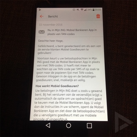 ING Mobiel Bankieren TAN