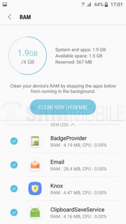 Samsung Grace UX Nougat