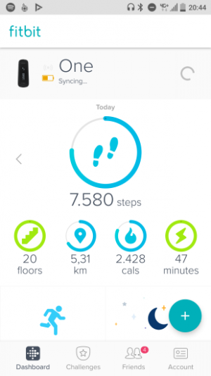 Fitbit pull-to-refresh