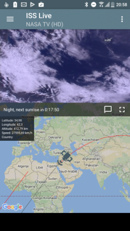 ISS Live de aarde bekijken