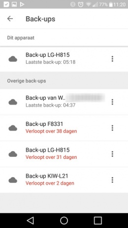 Google Drive Back-up