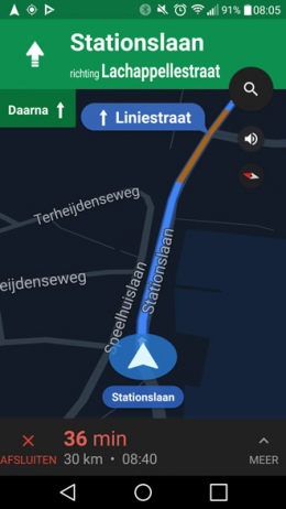 Google Maps 9.42.3 navigatie