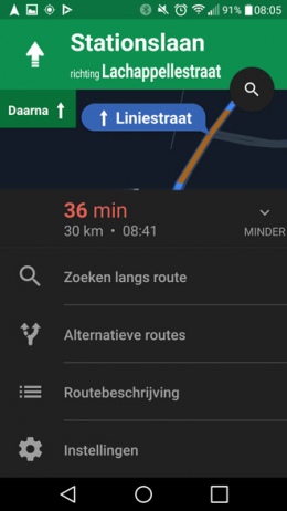 Google Maps 9.42.3 navigatie