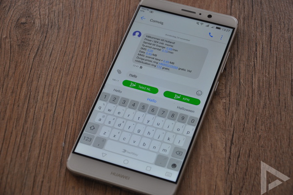 Huawei Mate 9 SMS toetsenbord