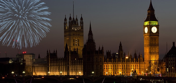 Londen vuurwerk