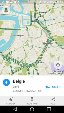 Maps.me 7.0 verkeersinformatie