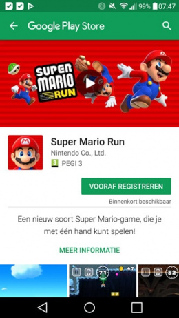 Super Mario Run Android Play Store