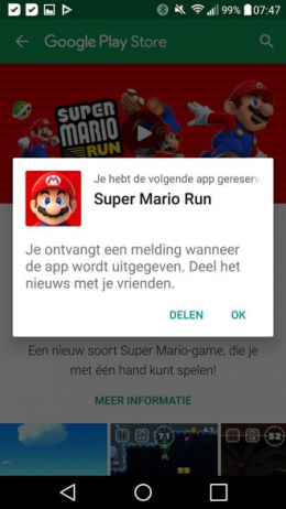 Super Mario Run pre-order