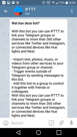 Telegram 3.15 IFTTT