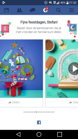 Facebook kerstkaart