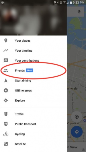 Google Maps locatie delen met vrienden