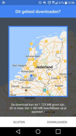 Google Maps Nederland offline