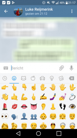 Telegram 3.16 emoji
