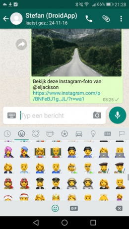 WhatsApp 2.17.44 emoji