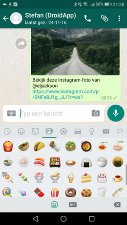 WhatsApp 2.17.43 emoji