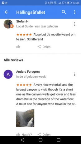 Google Maps reviews delen