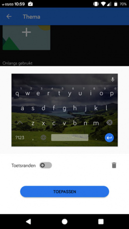 Gboard 6.1 thema