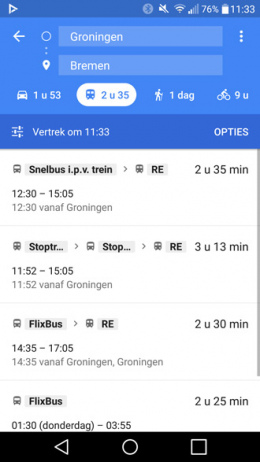 Google Maps Flixbus