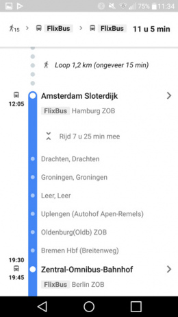 Google Maps Flixbus