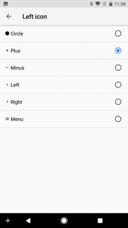 Android O navigatiebalk