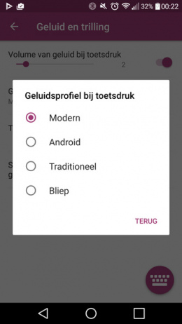 SwiftKey geluiden