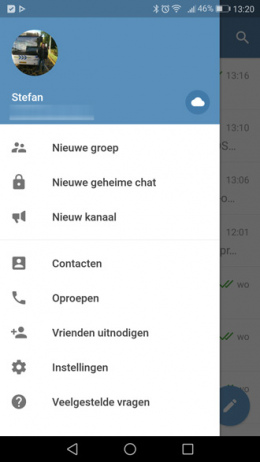 Telegram oproepen