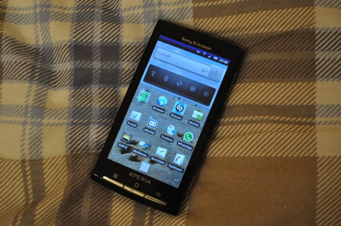 Sony Ericsson Xperia X10 home screen