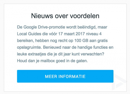 Lokale Gidsen gratis Drive opslagruimte