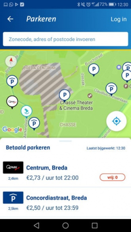 ANWB Onderweg 3.0 app parkeren