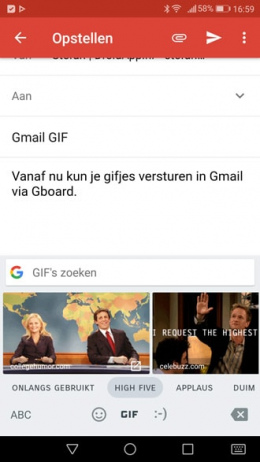 Gmail GIF Gboard