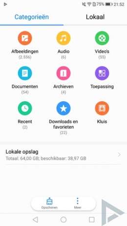 Huawei P10 bestandsbeheer