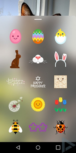 Instagram paas-stickers