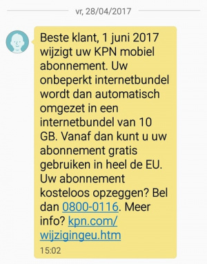 KPN Onbeperkt internet 10GB