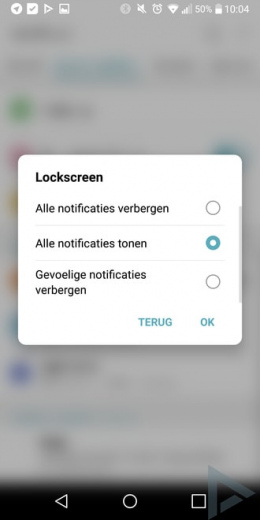 LG G6 notificaties