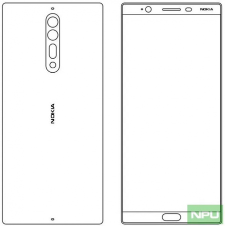 Nokia 8 ontwerpschets