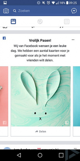 Facebook paaskaarten