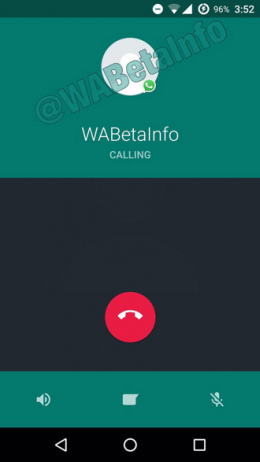 WhatsApp 2.17.163 belfunctie interface