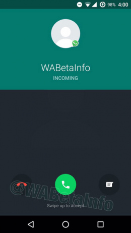 WhatsApp 2.17.163 belfunctie interface