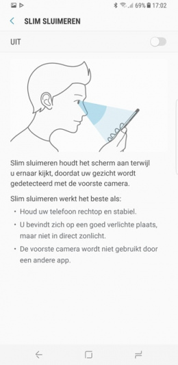 Galaxy S8 slim sluimeren