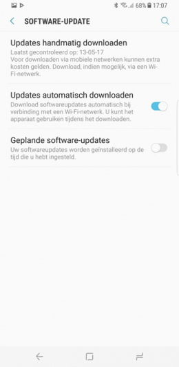 Galaxy S8 software-update