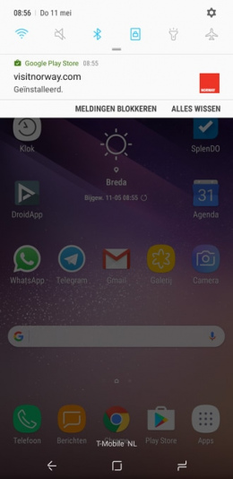 Google Play Store notificatie