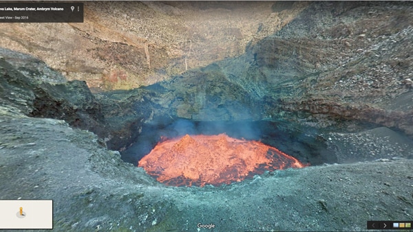 Google Street View vulkaan