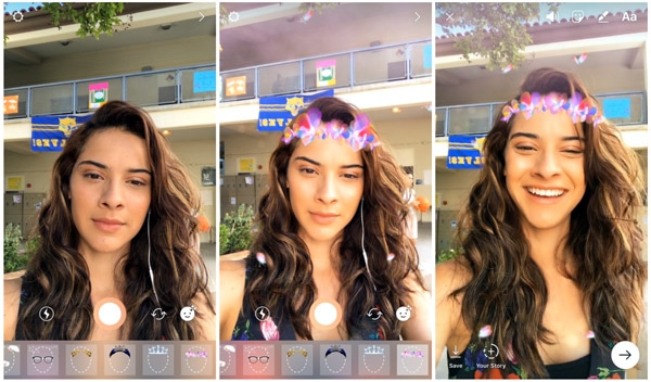 Instagram gezicht-filters