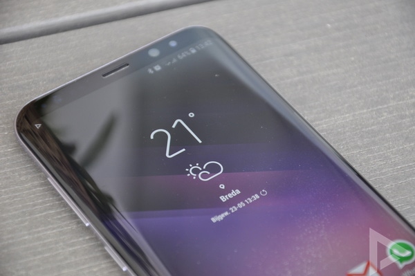Samsung Galaxy S8+ weer-widget