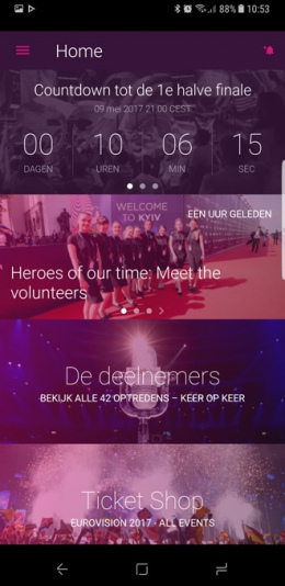 Songfestival 2017 app