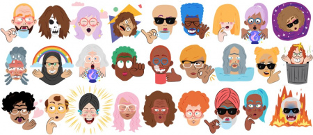 Google Allo selfie stickers