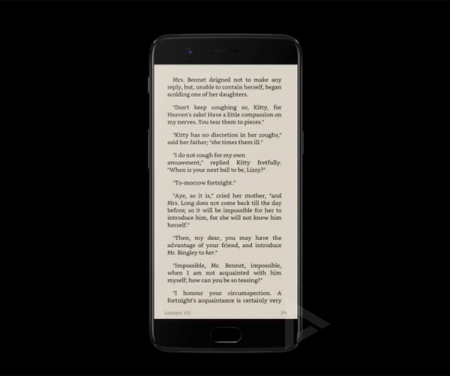 OnePlus 5 reading mode