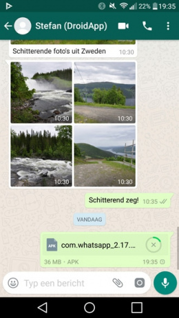 WhatsApp bestanden delen