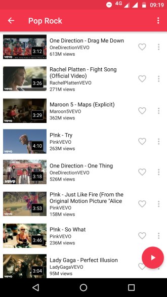 Stream app muziek streamen vanaf YouTube