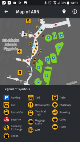 Flio plattegrond vliegveld